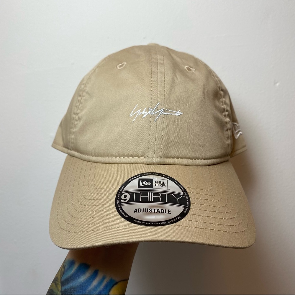 Yohji Yamamoto x New Era NEW Ecopet 9Thirty Mini Logo Embroidered Cap Hat Beige - Picture 2 of 15